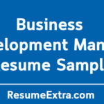 Business Development Manager Resume Sample