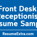 Front Desk Receptionist Resume Sample