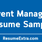 Event Manager Resume Sample