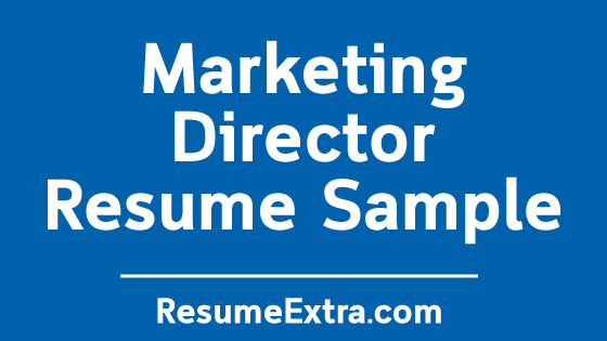 Marketing Director Resume Sample