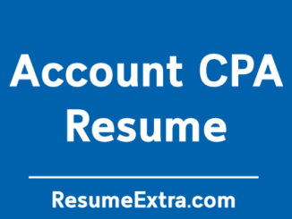 Account CPA Resume Sample