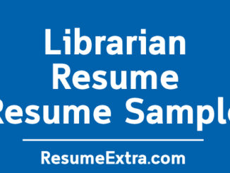 Librarian Resume Sample