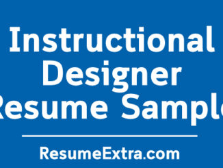 Instructional Designer Resume Sample