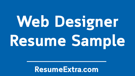 Web Designer Resume Sample