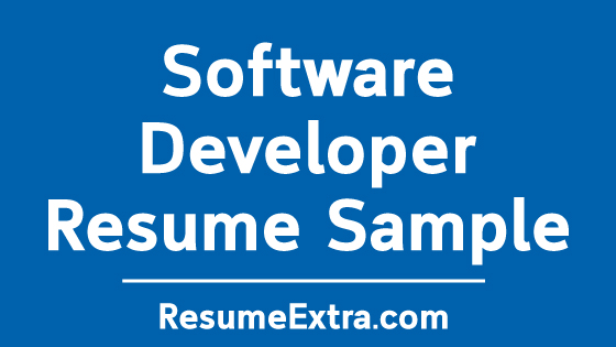 Software Developer Resume Sample