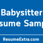 Babysitter Resume Sample