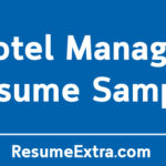Hotel Manager Resume Sample
