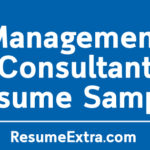 Management Consultant Resume Sample