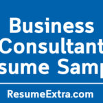 Business Consultant Resume Sample