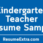 Kindergarten Teacher Resume Sample