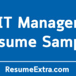 IT Manager Resume Sample and Objective