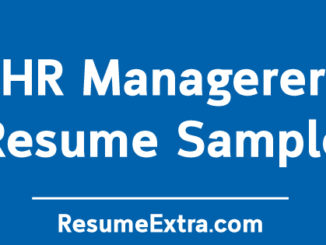Free HR Manager Resume Example