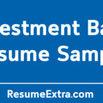 Professional Investment Bank Resume Sample