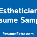Professional Esthetician Resume Sample