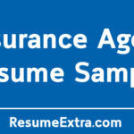 Insurance Agent Resume Sample