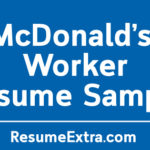 McDonald’s Worker Resume Sample