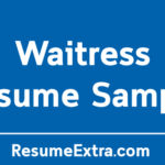 Waitress Resume Sample