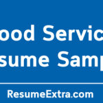 Food Service Resume Sample