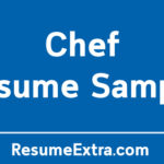 Chef Resume Sample