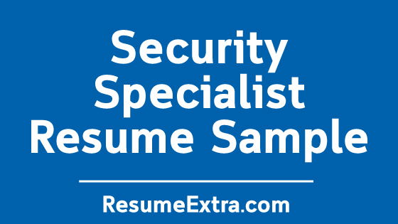 Security Specialist Resume Example