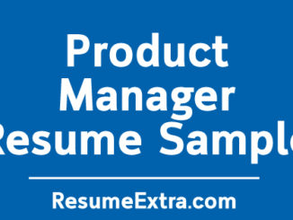 Product Manager Resume Sample