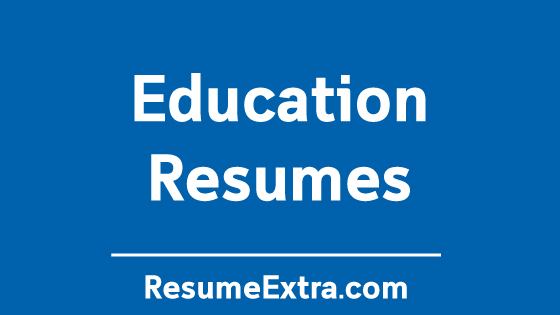 Resume Examples for Education Industry Resume Examples for Education Industry