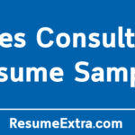 Sales Consultant Resume Sample