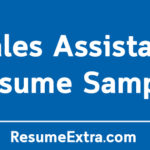 Sales Assistant Resume Sample