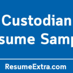 Custodian Resume Sample