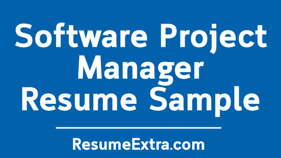 Software Project Manager Resume Sample