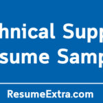 Technical Support Resume Sample