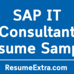 SAP IT Consultant Resume Sample