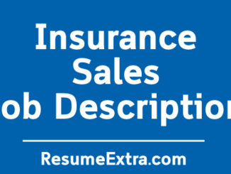 Insurance Sales Job Description Sample