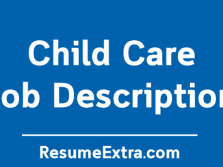 Child Care Job Description Sample
