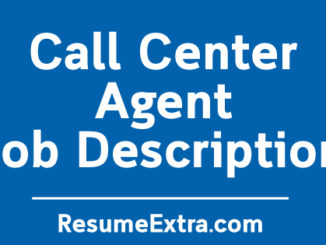 Call Center Agent Job Description Sample