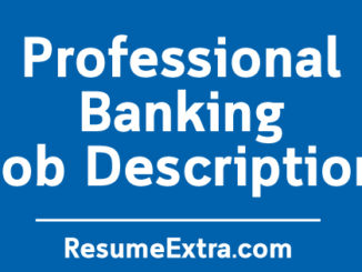 Banking Job Description Sample