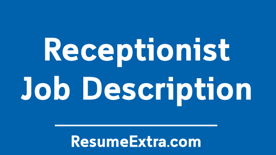 Receptionist Job Description Sample