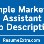 Sample Marketing Assistant Job Description