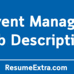 Event Manager Job Description Sample