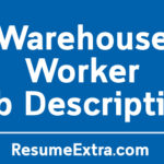 Warehouse Worker Job Description Sample
