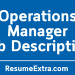 Operations Manager Job Description Sample