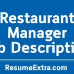 Restaurant Manager Job Description Sample