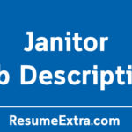 Janitor Job Description Sample