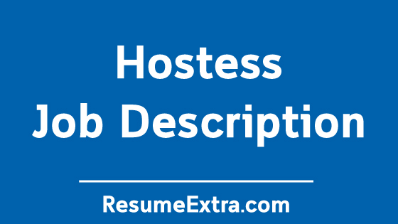 Hostess Job Description Sample