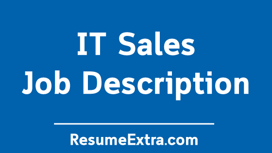 IT Sales Job Description Sample