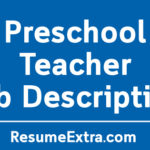 Preschool Teacher Job Description Sample